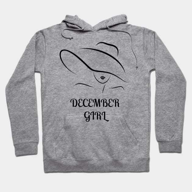 December Birthday Women December Girl Cool Hoodie by NickDsigns